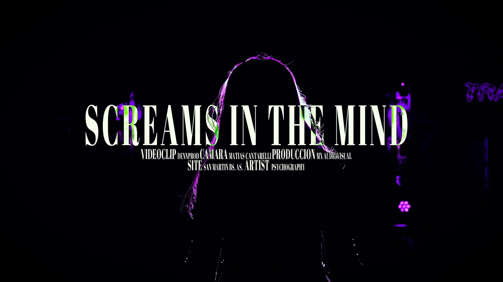 Screams in the Mind — videoclip still
